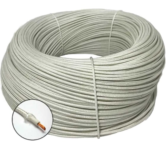 Изображение товара Термостойкий провод БУРЕВЕСТНИК ркгм 1x2.5 мм2, 15м BOZ232649L15