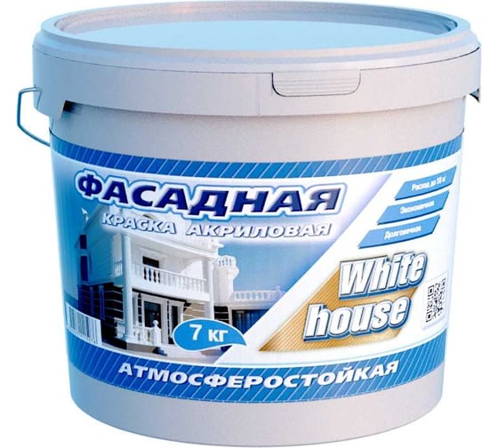 Изображение товара Фасадная краска White House (7 кг; морозоустойчивая) 13619