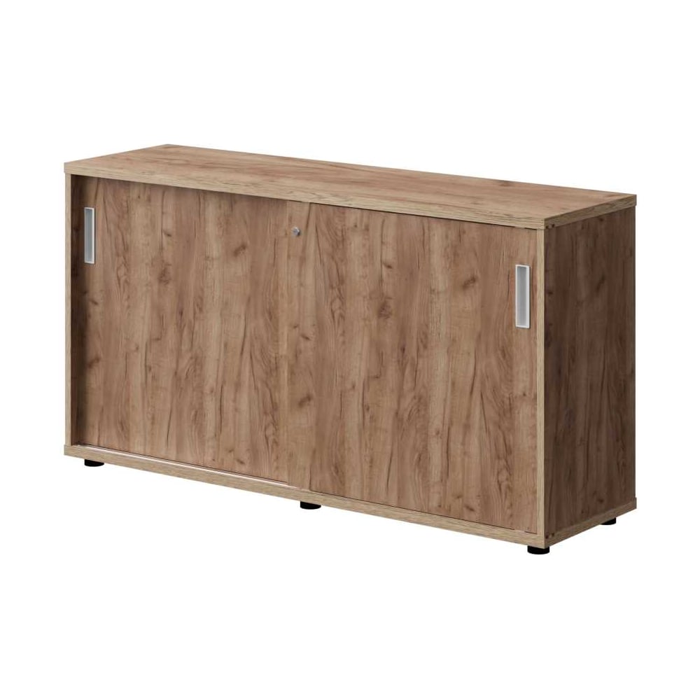 Изображение товара Тумба-купе Альянс мебель низкая 1400x400x750 из Дуба крафт табачного