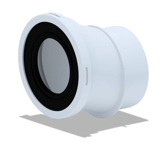 Изображение товара Манжета для унитаза АНИ Пласт эксцентрик жесткий, 110 мм, 20 мм, с выпуском W0221 025-1122