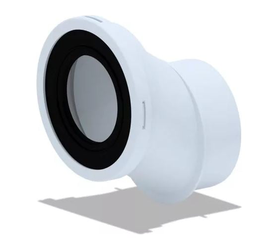 Изображение товара Манжета для унитаза АНИ Пласт эксцентрик жесткий, 110 мм, 40 мм, с выпуском W0421 025-1123