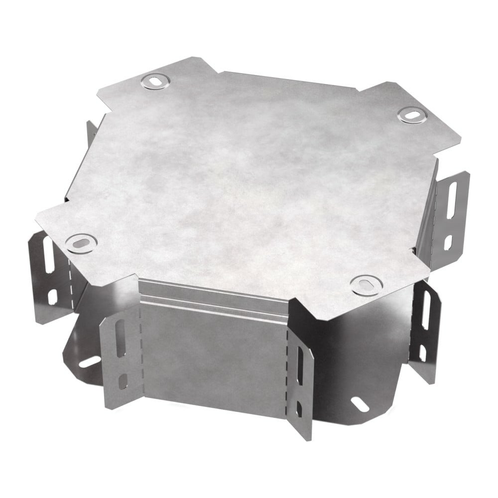 Изображение товара Х-образный ответвитель с крышкой 100х100 мм для силовых и слаботочных проводов