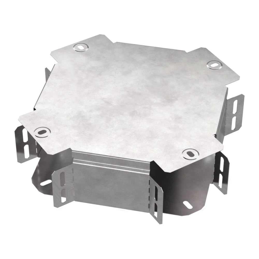 Изображение товара Х-образный ответвитель с крышкой Промрукав Стандарт 100х80 PR16.0457