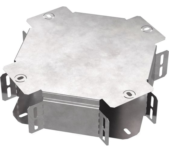 Изображение товара Х-образный ответвитель с крышкой Промрукав Стандарт 100х80 PR16.0457