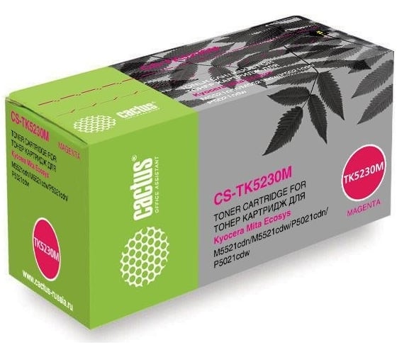 Изображение товара Картридж лазерный CACTUS CS-TK5230M-MPS пурпурный (4400стр.) для Kyocera Ecosys M5521cdn/M5521cdw/P5 2093024