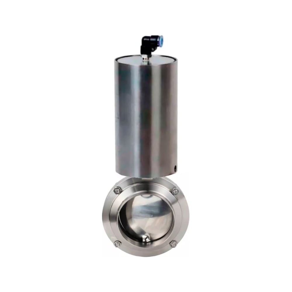 Изображение товара Дисковый затвор DN.ru 304-304-Sil-2W-W-H Ду65 Ру10