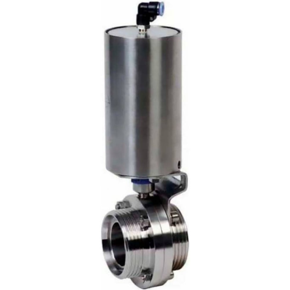 Изображение товара Дисковый затвор DN.ru 304-304-Sil-2W-T-H Ду40 Ру10 пневмопривод