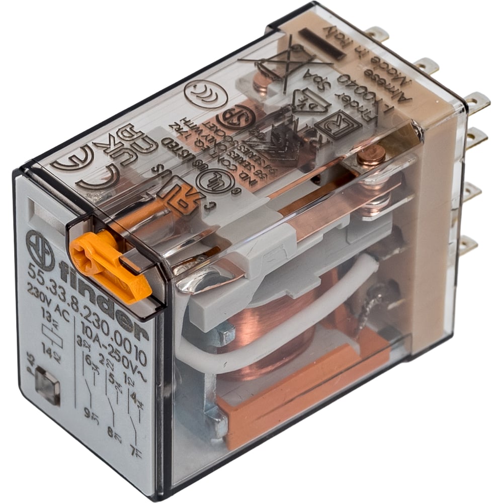Изображение товара Промежуточное реле Finder 3 контакта 10А 230В AC