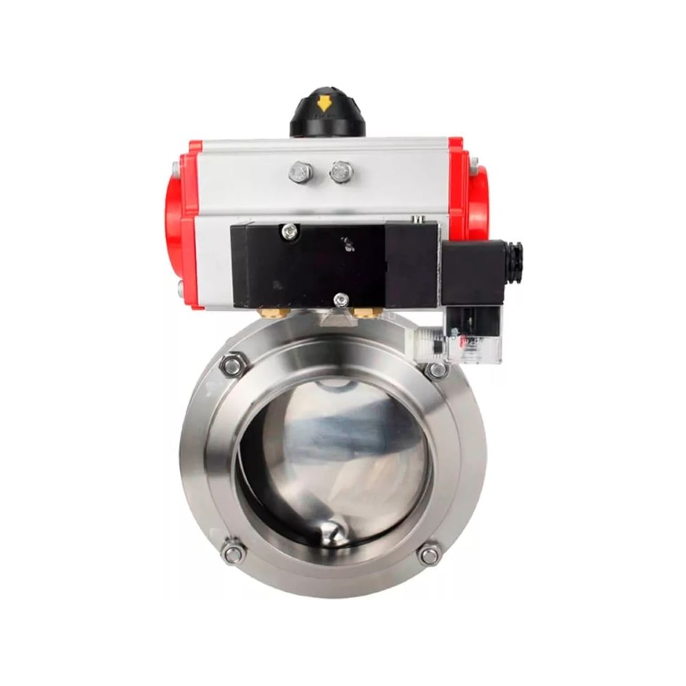 Изображение товара Дисковый затвор DN.ru 304-304-Sil-2W-W-H Ду25 Ру10 из нержавеющей стали