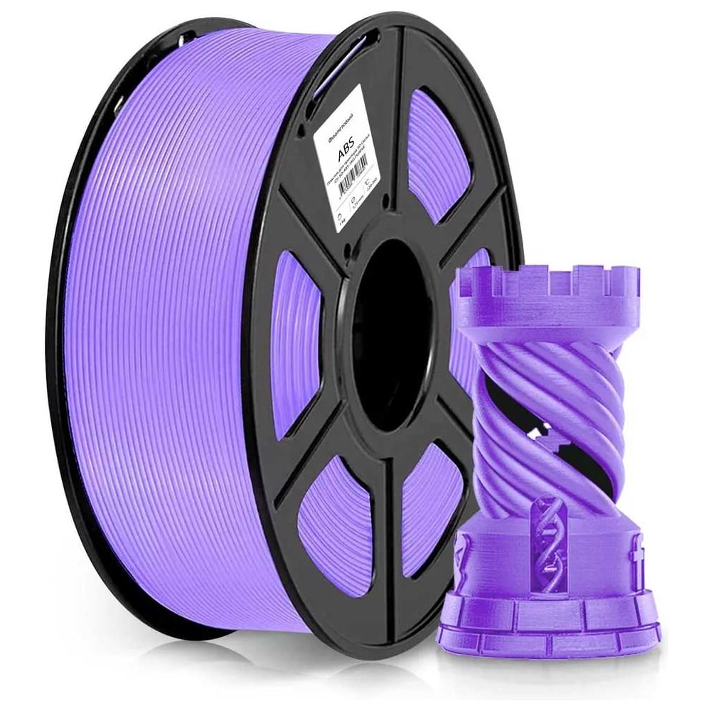 Изображение товара Пластик ABS для 3D-печати 1 кг PURPLE CACTUS CS-3D-ABS-1KG-L-MG