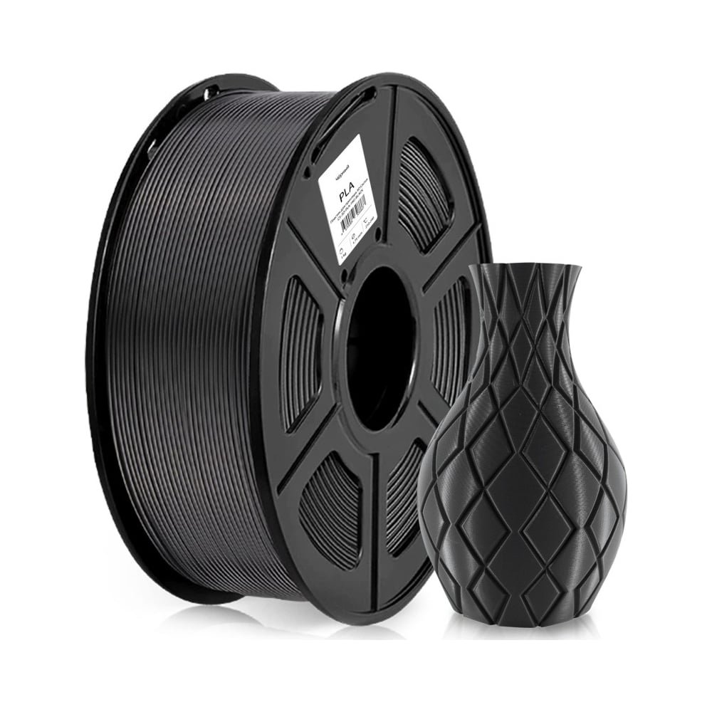 Изображение товара 3D пластик CACTUS CS-3D-PLA-1KG-S-BL PLA Silk 1.75мм черный