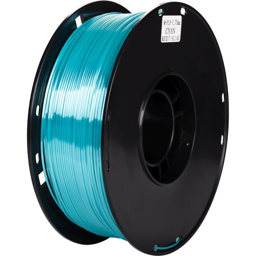 Пластик CACTUS CS-3D-PLA-1KG-S-CYAN PLA SILK/1.75мм/1кг/326м/голубой 2086501
