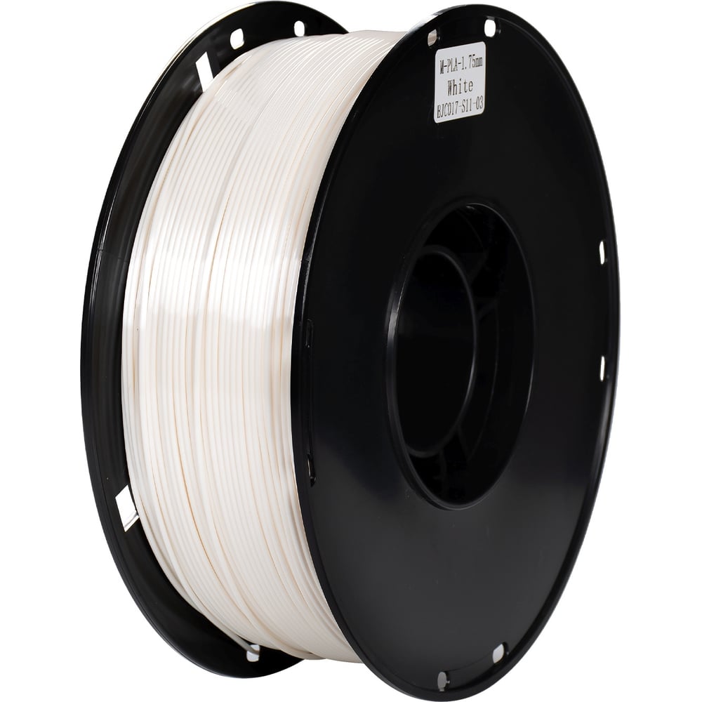 Изображение товара Пластик CACTUS CS-3D-PLA-1KG-S-WHITE PLA SILK/1.75мм/1кг/326м/белый 2086499