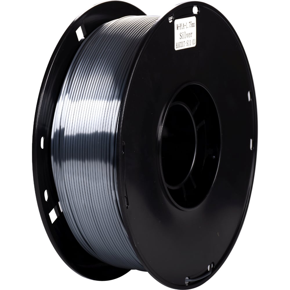 Пластик CACTUS CS-3D-PLA-1KG-S-SILV PLA SILK/1.75мм/1кг/326м/серебристый 2086504