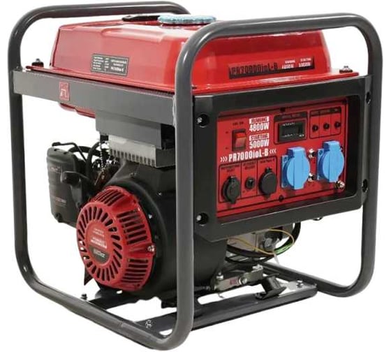 Изображение товара Генератор бензиновый инверторный POWERAC 4.8 кВт, 230В, 50Гц, 4-тактный PR7000ioL-B