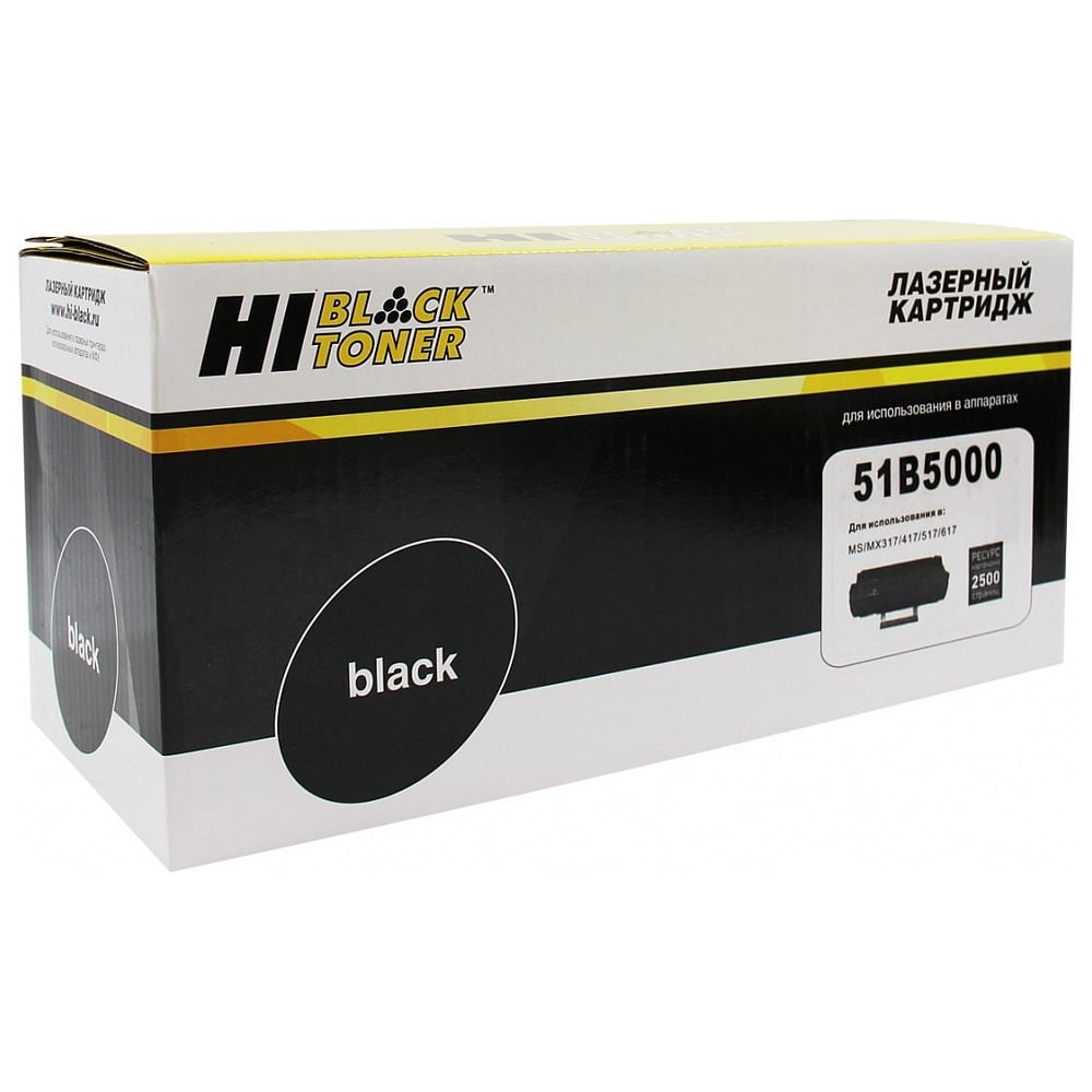 Изображение товара Тонер-картридж Hi-Black для Lexmark MS/MX317/417/517/617 2500 стр