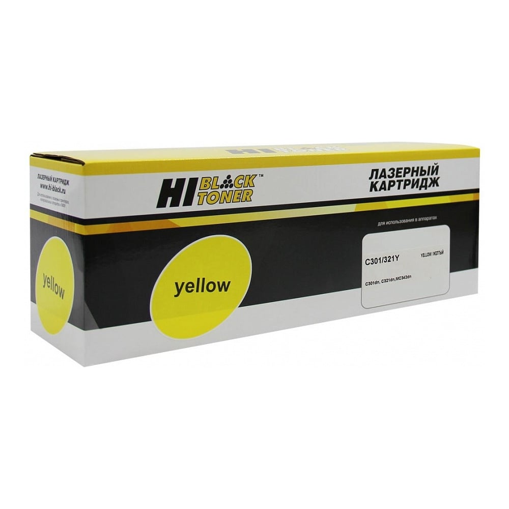 Изображение товара Тонер-картридж Hi-Black желтый для OKI C301DN/C321DN/C310DN/C330DN/MC351DN 1500 страниц