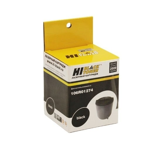 Изображение товара Тонер-картридж Hi-Black для Xerox Phaser 6110, Bk, 2K HB-106R01274