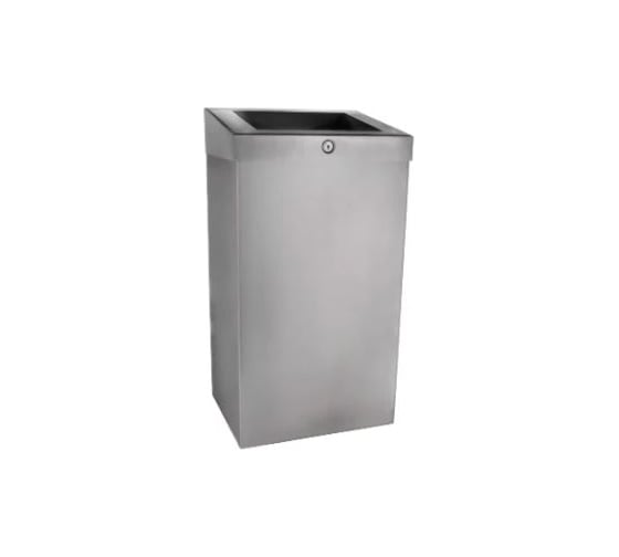 Изображение товара Корзина для мусора Merida STELLA R металлическая, подвесная, с конусным отверстием, антифингер, 47 л  KSA102.R