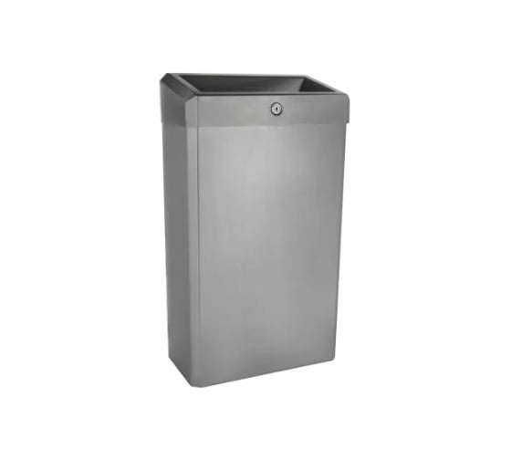 Изображение товара Корзина для мусора STELLA R металлическая, подвесная, с конусным отверстием, антифингер, 27 л Merida KSA106.R