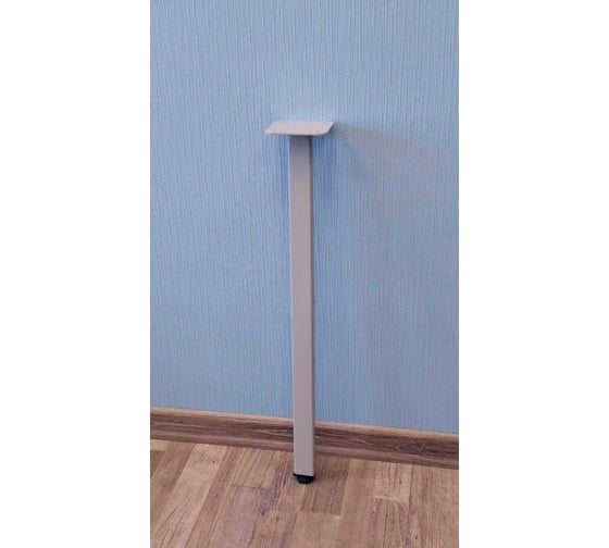 Изображение товара Ножка опора металлическая для стола Parallax Лофт 890 40x20 регулируемая, серая, барная, 1 шт. 1lgr40200890-ОР