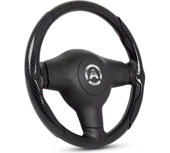 Изображение товара Боковые накладки на руль AUTOPROFI, основание из ABS пластика, обтянута PU под карбон, чёрный CLP-200C BK