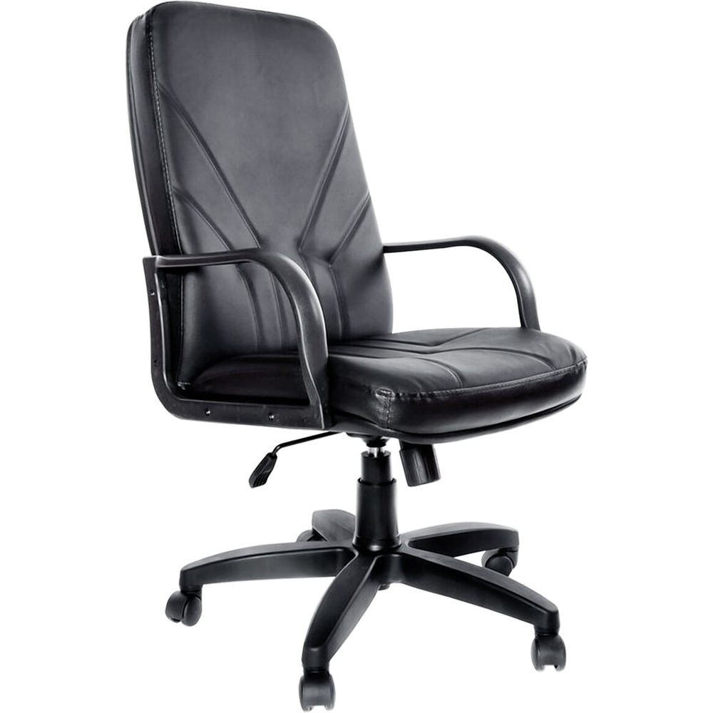 Изображение товара Кресло из натуральной кожи Менеджер с регулируемыми механизмами черное