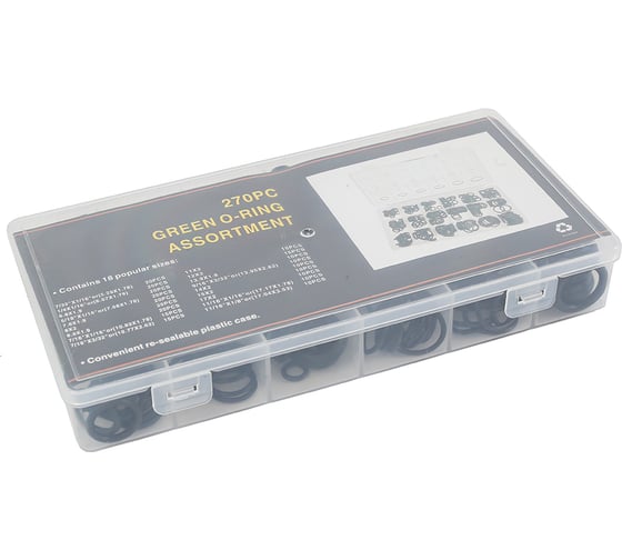 Изображение товара Кольцо уплотнительное Крал набор 17 размеров 270 шт 1179