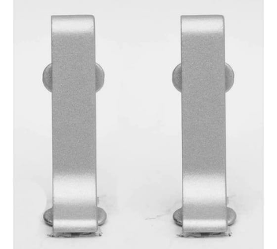 Изображение товара Стыковочный элемент металлический для L-образного плинтуса ООО ЭлитПроф 60 мм, без покрытия (СЫРОЙ) МПЛС 60 С