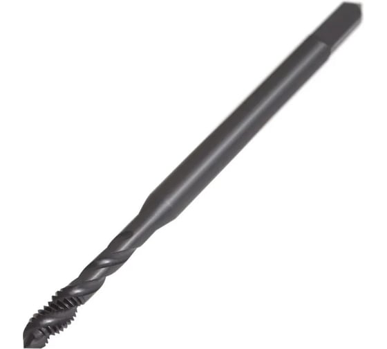Изображение товара Метчик ТОЧИНТЕХ м/р М3,0x0,5 Р6М5/М2 DIN371 BLACK OXIDE, с винтовой канавкой tn40023