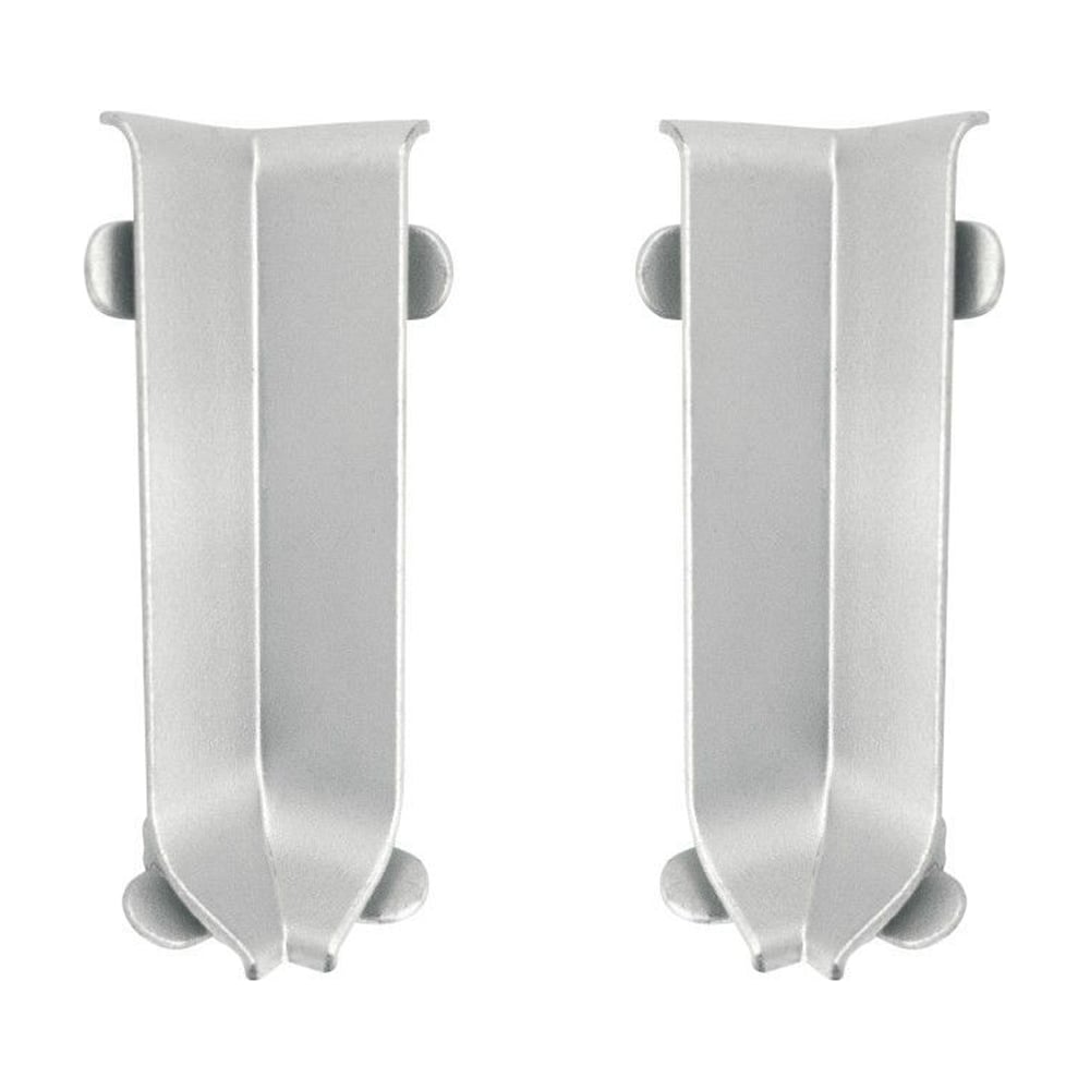 Изображение товара Внутренний металлический угол для L-образного плинтуса 60 мм ООО ЭлитПроф