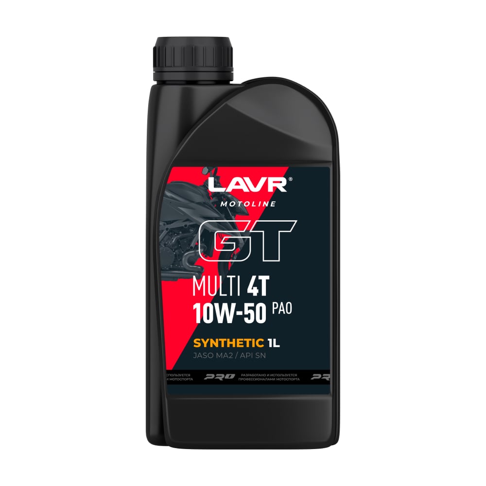 Изображение товара Моторное масло LAVR MOTO GT Multi 4T 10W-50 1л