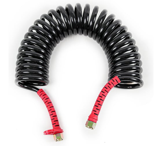 Изображение товара Шланг пневматический витой Крал М16 L=7.5м (t=-60 +50) (черный) с красным 1953