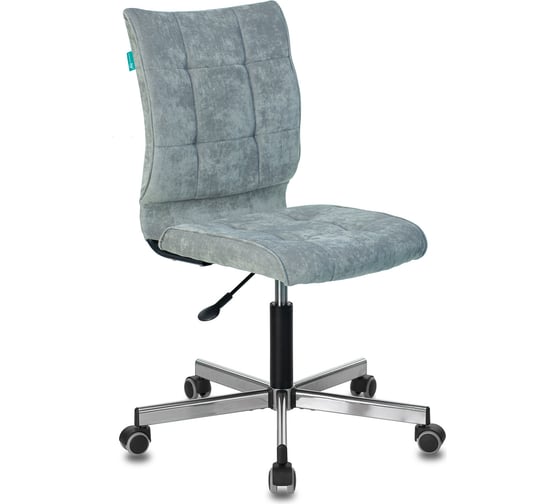 Изображение товара Компьютерное кресло Бюрократ CH-330M серо-голубой велюр крестовина металл CH-330M/LT-28