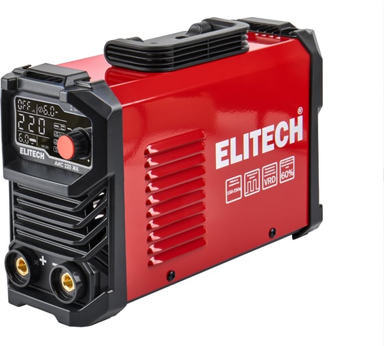 Изображение товара Сварочный инвертор Elitech ММА АИС 220 ЖК 204746