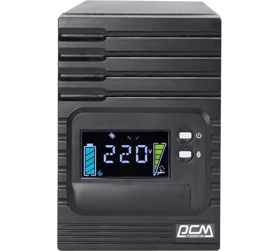 Изображение товара Источник бесперебойного питания Powercom SMART KING PRO+, интерактивная, 2000 ВА/1600 Вт SPT-2000-II-LCD