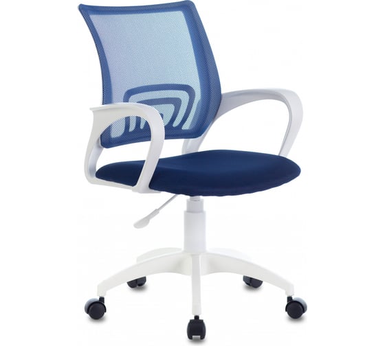Изображение товара Компьютерное кресло Бюрократ CH-W695NLT темно-синий крестовина пластик белый CH-W695NLT/DB/TW-10N