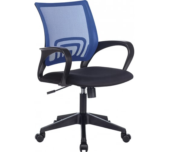 Изображение товара Компьютерное кресло Бюрократ CH-695N спинка сетка синий сиденье черный CH-695N/BL/TW-11