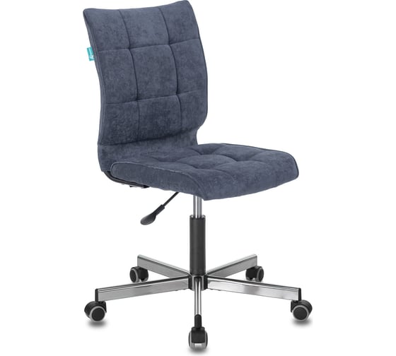 Изображение товара Компьютерное кресло Бюрократ CH-330M темно-синий велюр крестовина металл CH-330M/LT-27