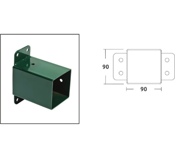 Изображение товара Кронштейн MoyDvor крепления качельной балки (1шт) 90х90. Мойдвор. SAC104831