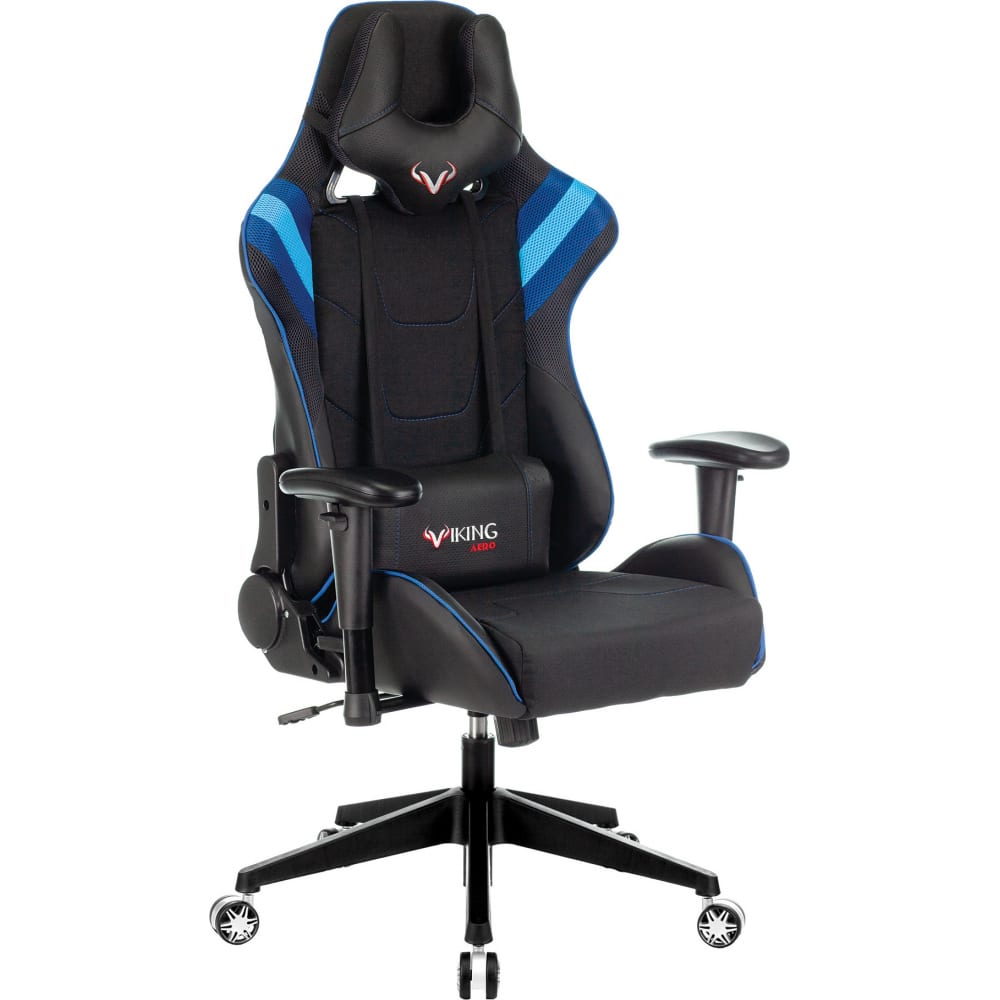 Игровое компьютерное кресло ZOMBIE, цвет черный/синий