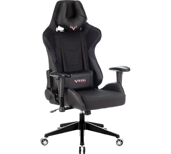 Изображение товара Игровое компьютерное кресло ZOMBIE VIKING 4 черный экокожа/ткань VIKING 4 BLACK