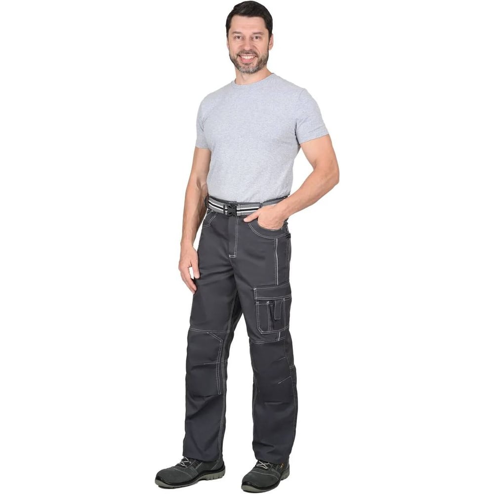 Изображение товара Мужские брюки СИРИУС Престиж темно-серый, водоотталкивающие, размер 120-124