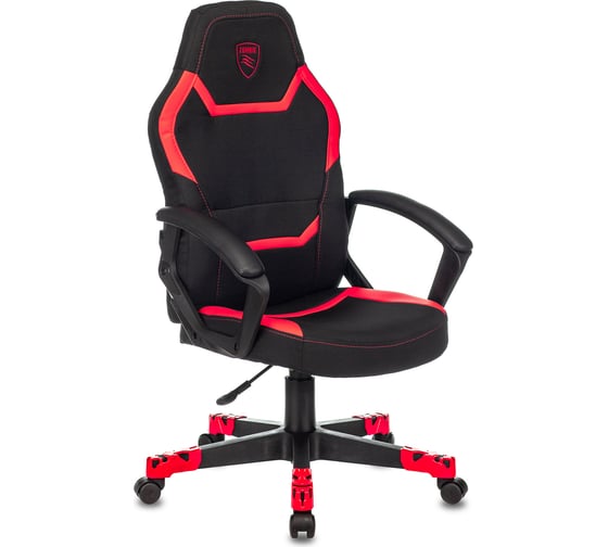 Изображение товара Игровое компьютерное кресло ZOMBIE 10 черный/красный искусственная кожа/ткань ZOMBIE 10 RED