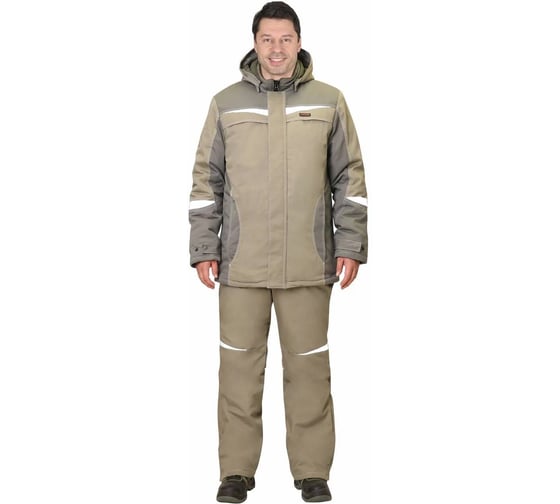 Изображение товара Костюм СИРИУС "ОЗОН" зимний: куртка, брюки св. оливковый с т. оливковым р. 104-108/182-188 (ЧЗ) 124056