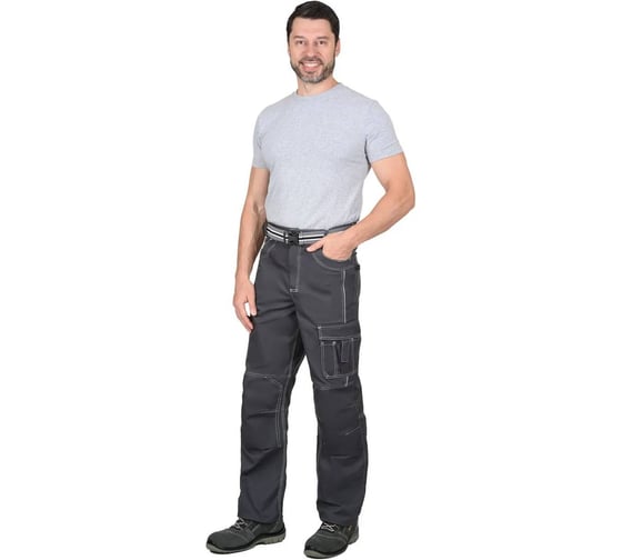 Изображение товара Брюки СИРИУС "Престиж" цв.т.серый, тк.Rodos (245гр.кв.м) р. 104-108/170-176 (ЧЗ) 38920