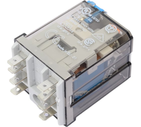 Изображение товара Силовое реле Finder 2 перекидных контакта 16А, = 110В DC, 623291100040