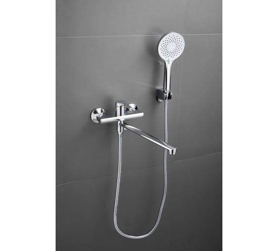 Изображение товара Смеситель для ванны BELZ длинный излив, латунь, хром B22612