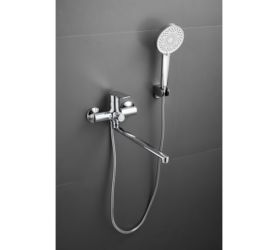 Изображение товара Смеситель для ванны BELZ длинный излив, латунь, хром B22679