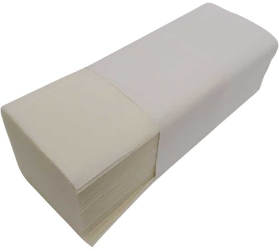 Изображение товара Полотенца листовые КЛИВЕР V-сложения, 1сл., цвет белый, 200л/пач, 20пачек 1029131